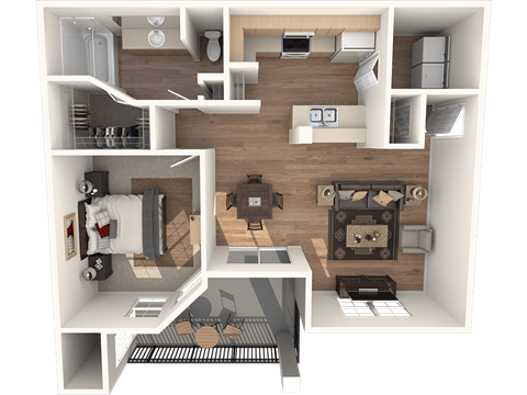 Pueblo Floor Plan Pueblo Floor Plan at Sedona Springs, Austin, TX, 78749